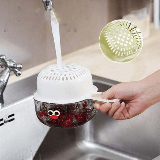 Dual-Layer Draining Basket with Handle